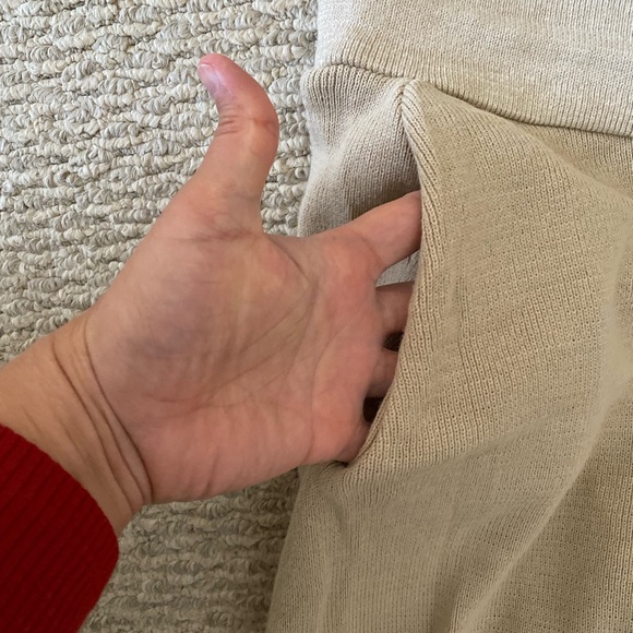 NASTY GAL Weekend Loading Knit Sweater and Joggers in STONE large SET - Picture 4 of 6